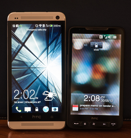 HTC One vs HD2