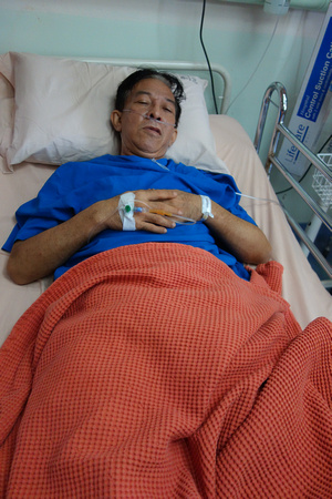 Zainal Othman admitted into hospital
