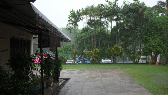 Home Indoor and Outdoor during the rain
