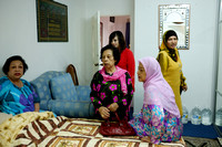 Visiting Mak Non's Uncle Hamzah who was not feeling well