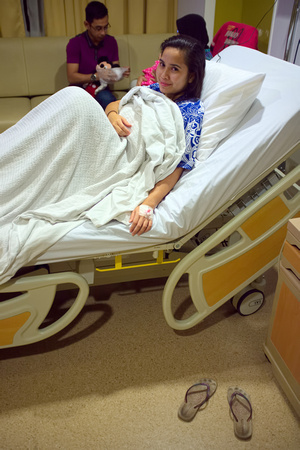 Hanim admitted in Hospital