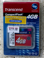 Transcend 4GB Compactflash Memory Card