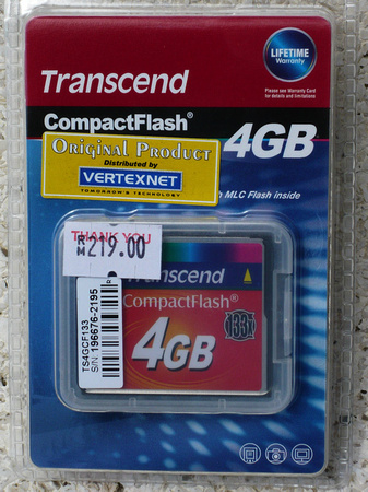 Transcend 4GB Compactflash Memory Card