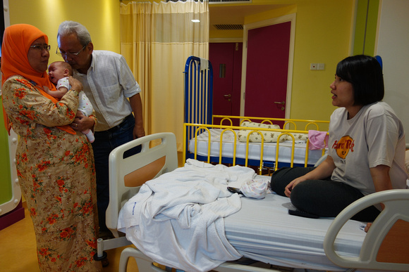 Haniff and Elle Baby admitted to hospital