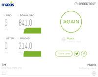 TM Unifi Speed Test 800 Mbps