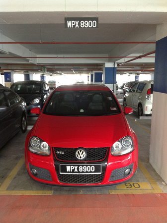 My car parked in TNB Dua Sentral