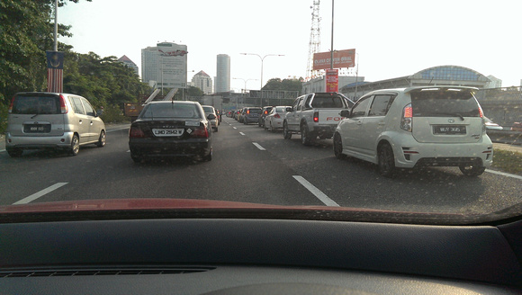 Traffic Jam on Federal Highway