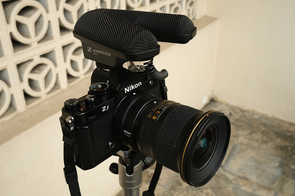 Sennheiser MK 440 Microphone with Nikon Zf