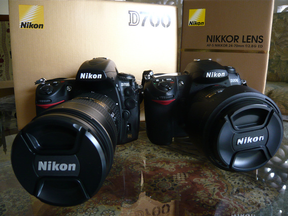 Nikon D700 and Nikon D200