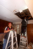 Repairing leaked in bedroom ceiling