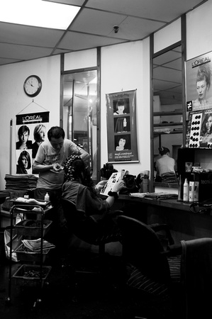 Mak at Jeremy's Hairdresser Saloon