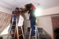 Repairing leaked in bedroom ceiling