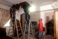 Repairing leaked in bedroom ceiling